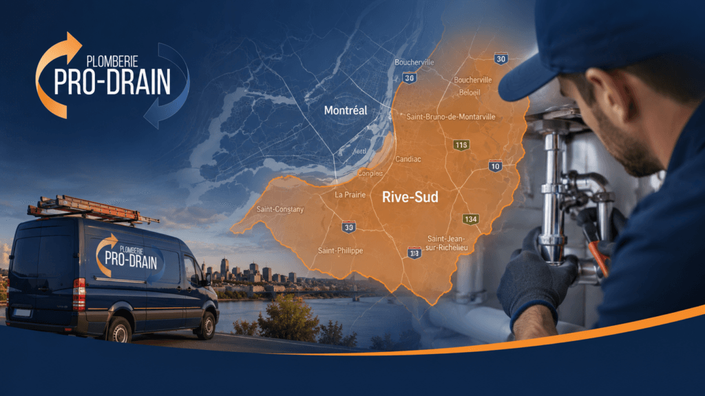 Plombier sur la Rive-Sud pour urgences, réparations et installations par Plomberie Pro-Drain